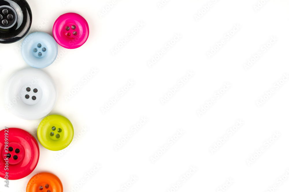 multicolored buttons on white background multicolored buttons on white background