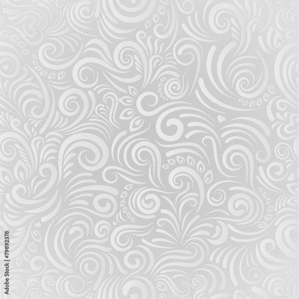 White floral seamless background White floral seamless background