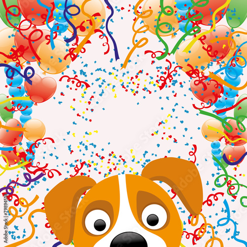 Vector background. Confetti