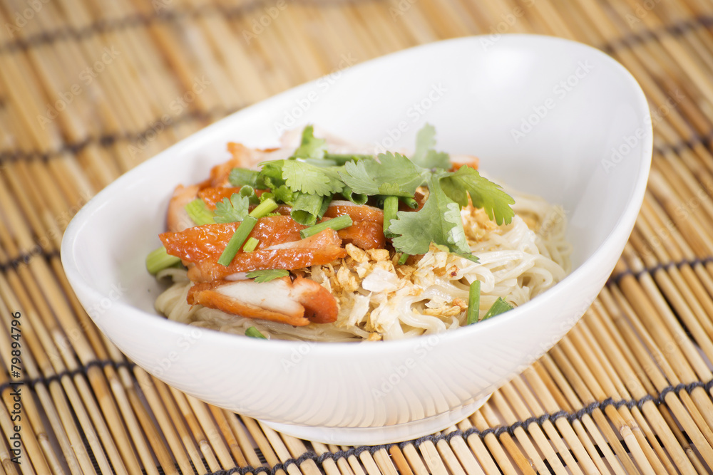 Egg Noodle with roast chicken Egg Noodle with roast chicken