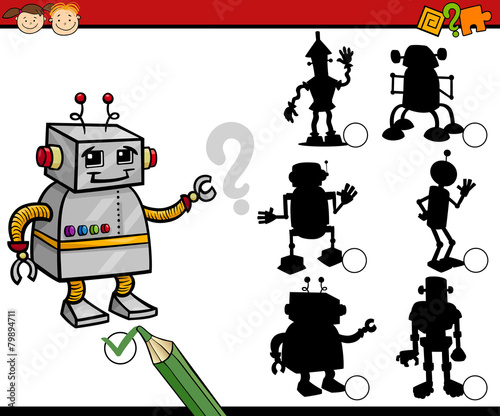 education shadows game cartoon