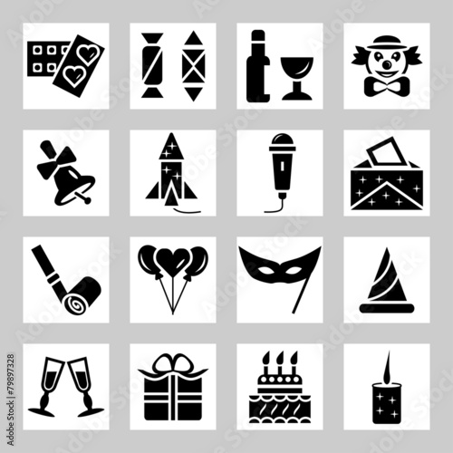 Birthday icons