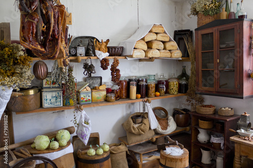 Larder in the old farmhouse photo