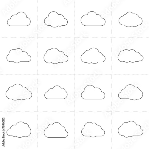 Cloud shapes collection