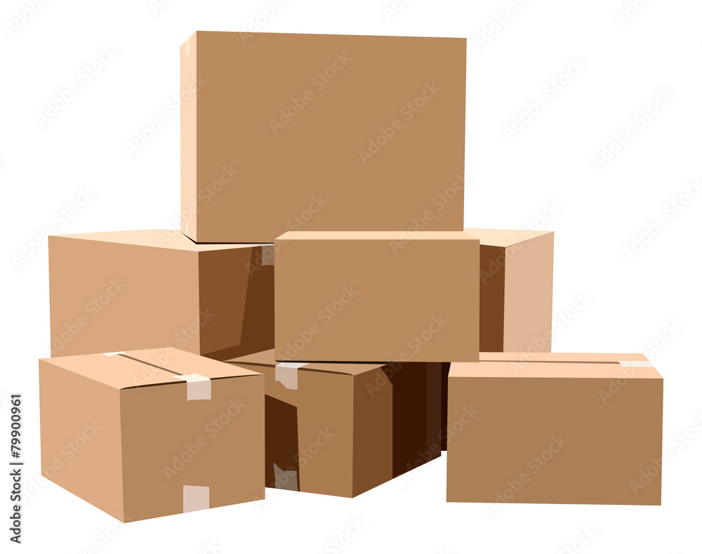 Obraz premium Cardboard boxes