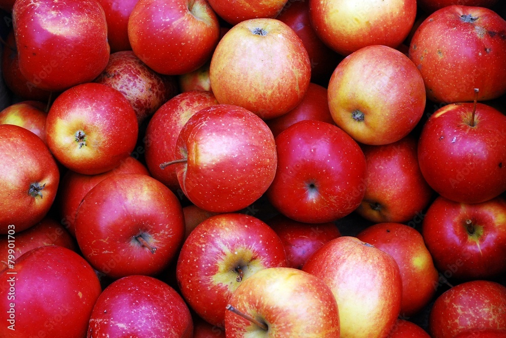 Fresh red ripe apples background Fresh red ripe apples background