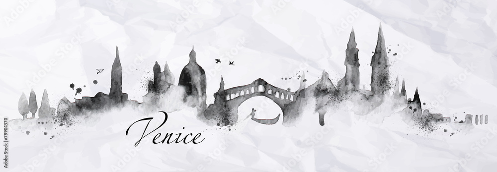 Silhouette ink Venice