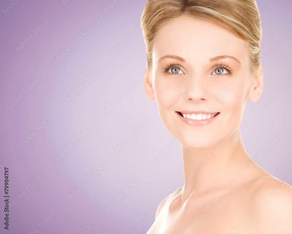 Fototapeta premium close up of beautiful young woman face