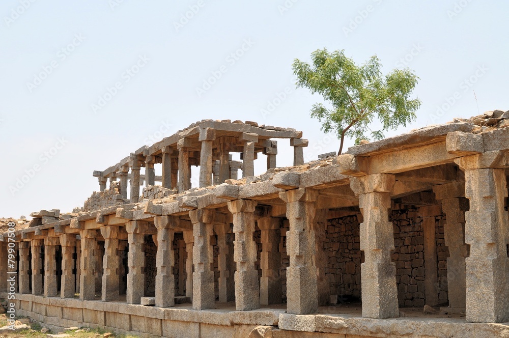 Ruins of Ancient Hindu civilization, Hampi, India