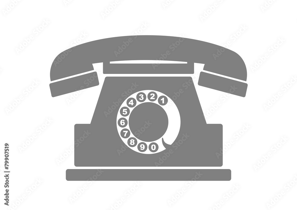 Telephone vector icon on white background Telephone vector icon on white background
