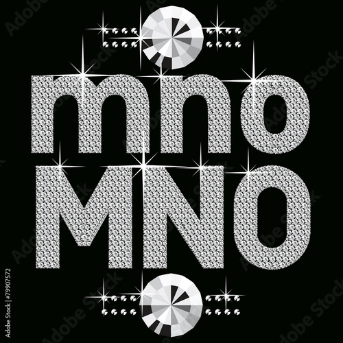 diamond letters and numbers big and small