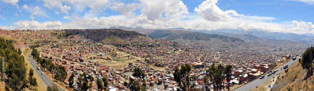 La Paz in the Andes, capitol Bolivia