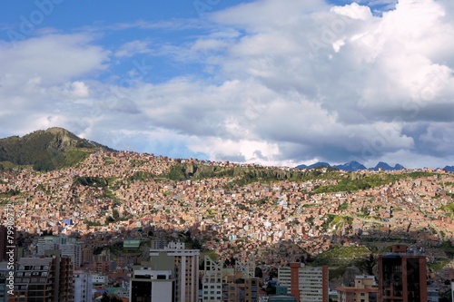 La Paz in the Andes, capitol Bolivia photo