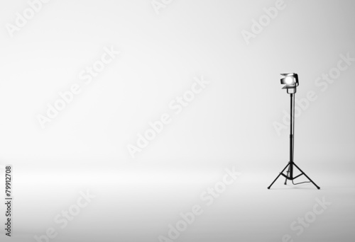 White studio with equipment photo