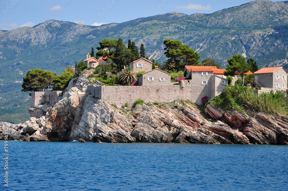 Fototapeta premium Sveti Stefan Island. Montenegro.