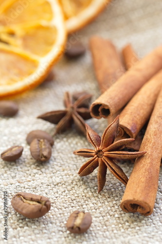 Cinnamon, anise, orange and nuts
