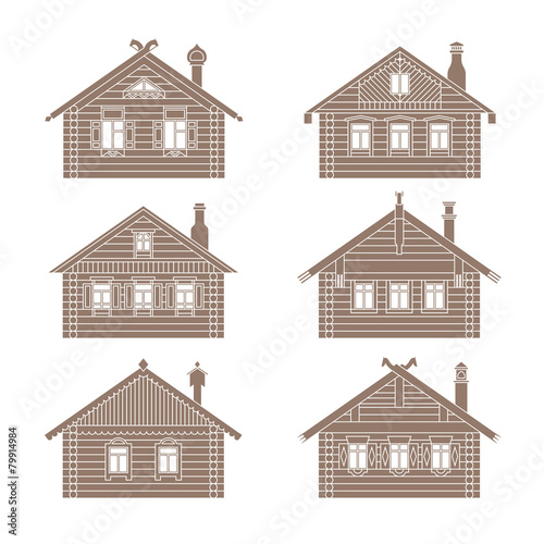Slavic hut set