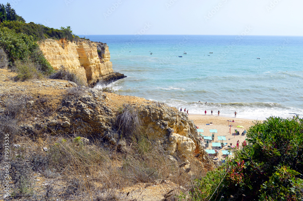 Senhora Da Rocha Beach in Portugal