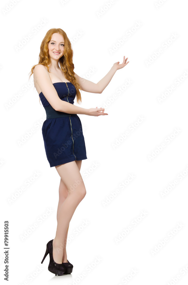 Woman isolated on the white background Woman isolated on the white background