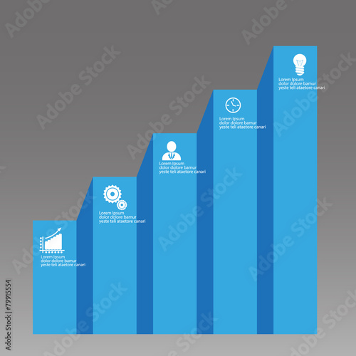 success infographic vector graph