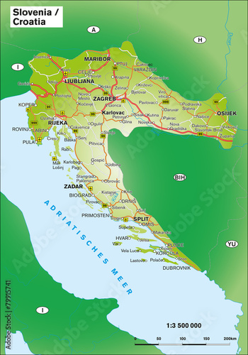 Slovenien Kroatien 1:3,5 Mio