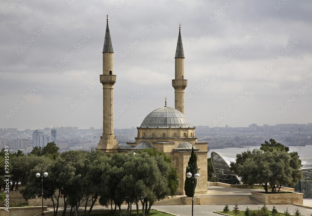 Mosque of the Martyrs in Baku. Azerbaijan