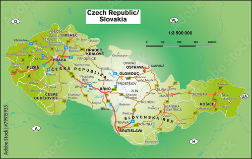Tschechei Slovakei 1:3,5 Mio
