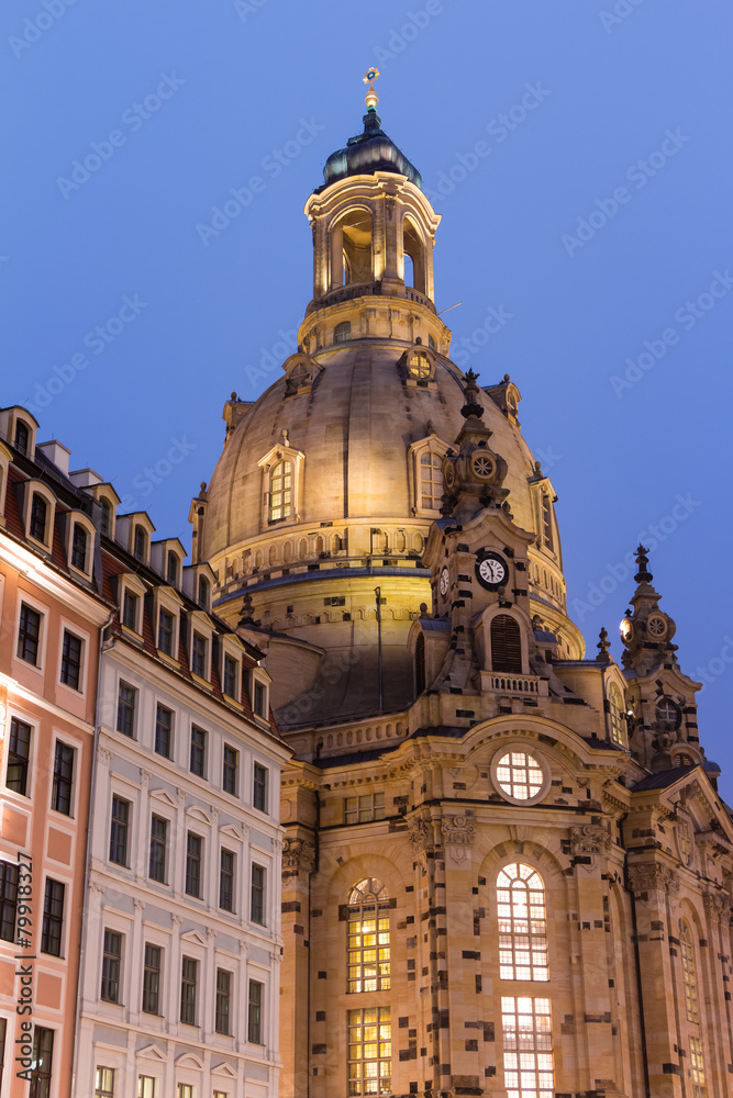 Frauenkirche Dresden am Abend
