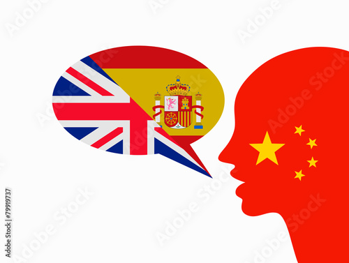 chinese speaking three languages photo