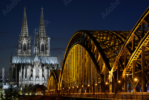 Cologne Cathedral & Hohenzollern Bridge, Cologne, Germany