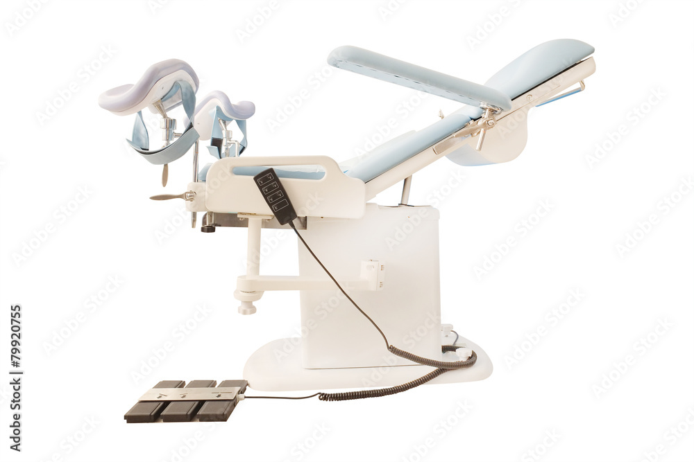 Gynecological chair in gynecological room Gynecological chair in gynecological room