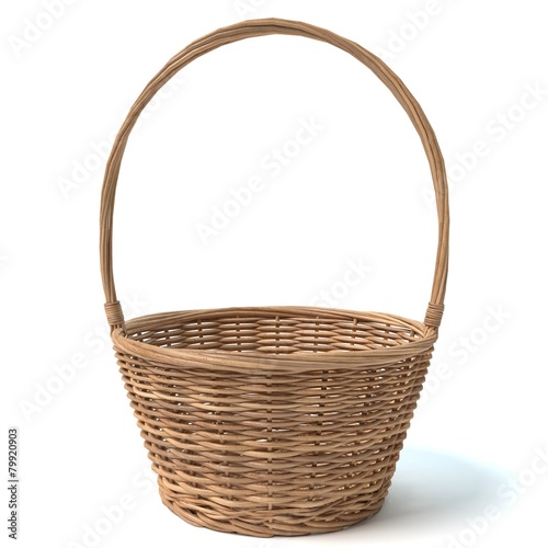 3d illustration of a basket