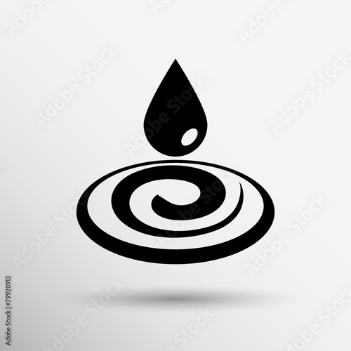 water drop rain vector droplet icon fluid clean design