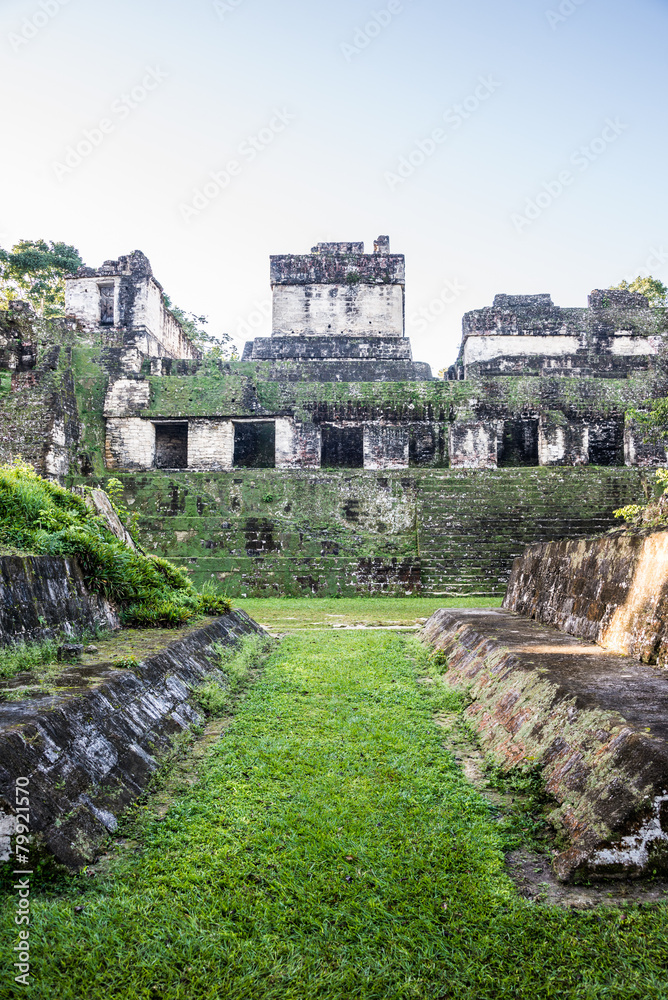 Mayan Ball Court at Tikal, National Park. Traveling guatemala, c