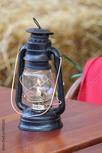 Lantern on a table in Copenhagen