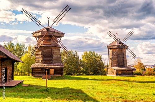 Old mills in summer in Suzdal, Golden Ring of Russia