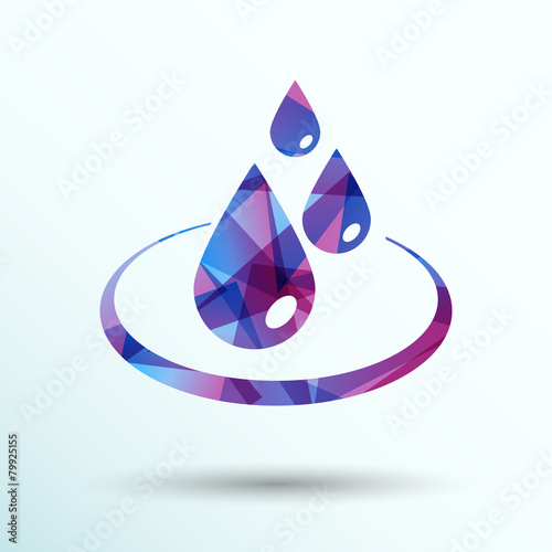 water drop rain vector droplet icon fluid clean design