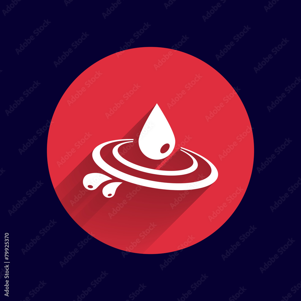 Abstract symbol of a drop water vector symbol Abstract symbol of a drop water vector symbol