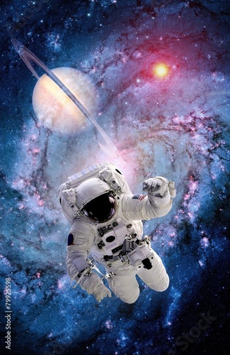Fototapeta Naklejka Na Ścianę i Meble -  Astronaut Spaceman Suit Spiral