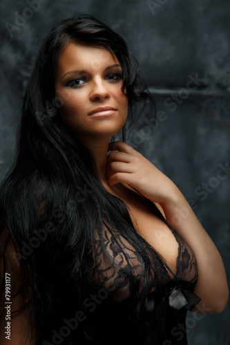 Fotografie Portrait of beautiful woman in underwear.