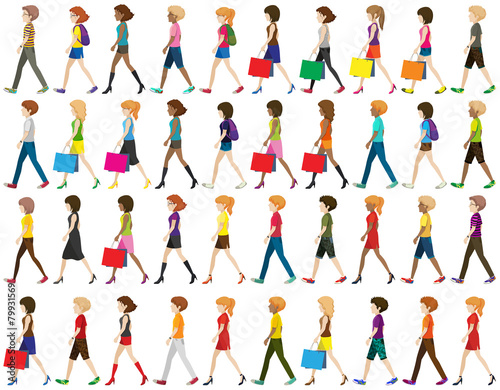 Group of people walking