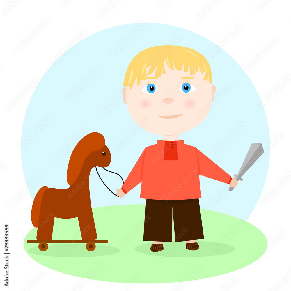 Fototapeta premium boy hero