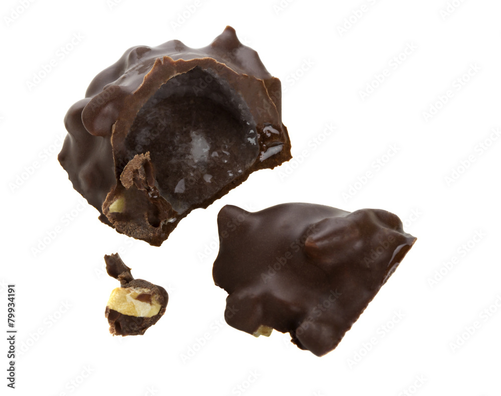 Cracked candy chocolate Cracked candy chocolate