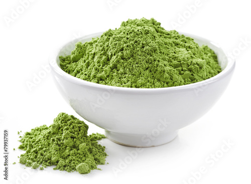 bowl of wheat sprouts powder