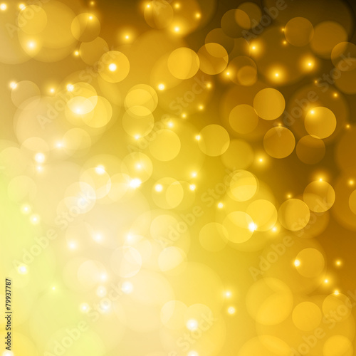 Gold Color bokeh abstract light background.
