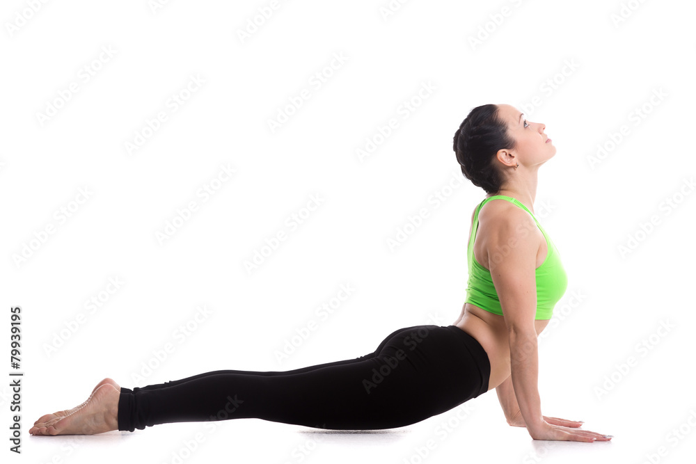 Yoga upward facing dog pose