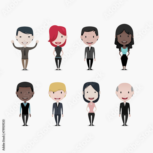 Business people set