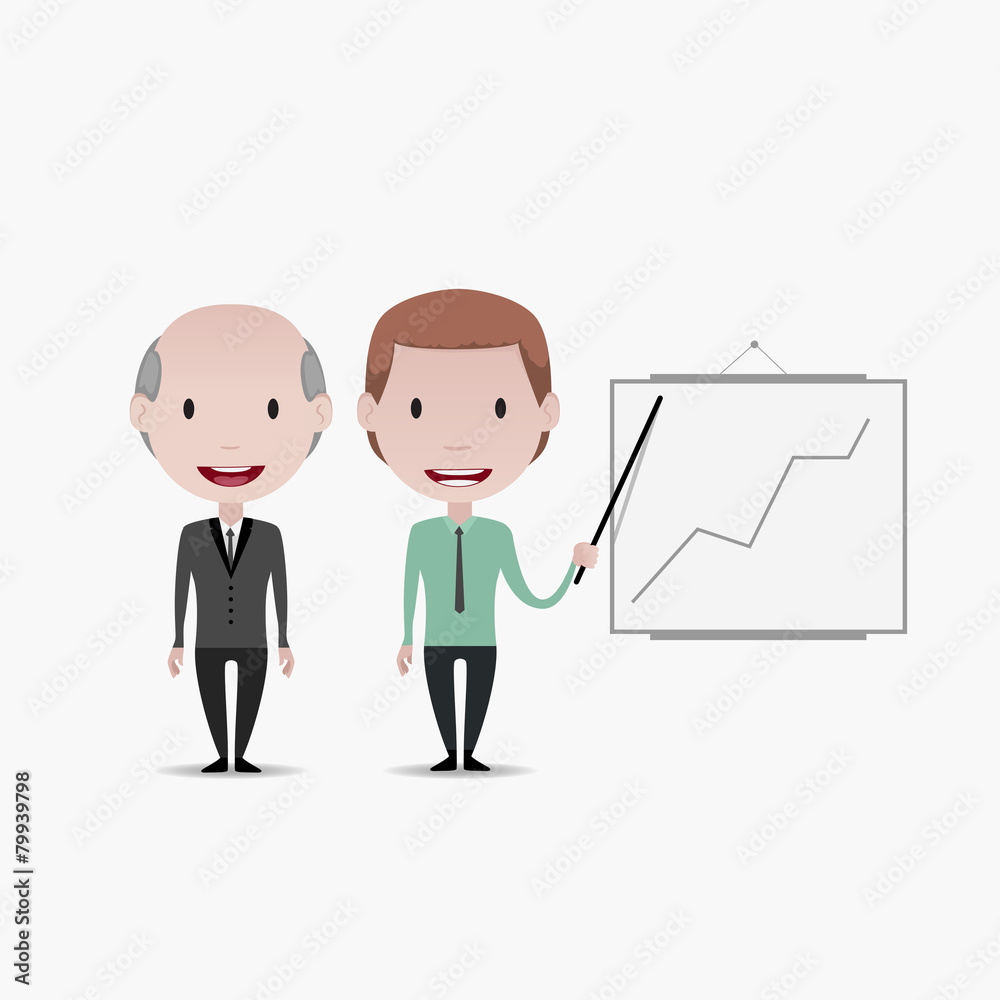 Obraz premium Business people set