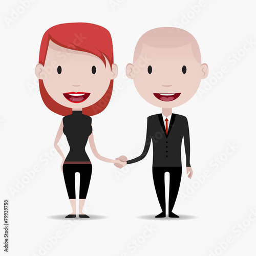 Business people set