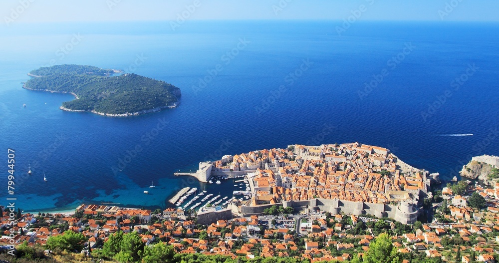 Panorama of the old town Dubrovnik